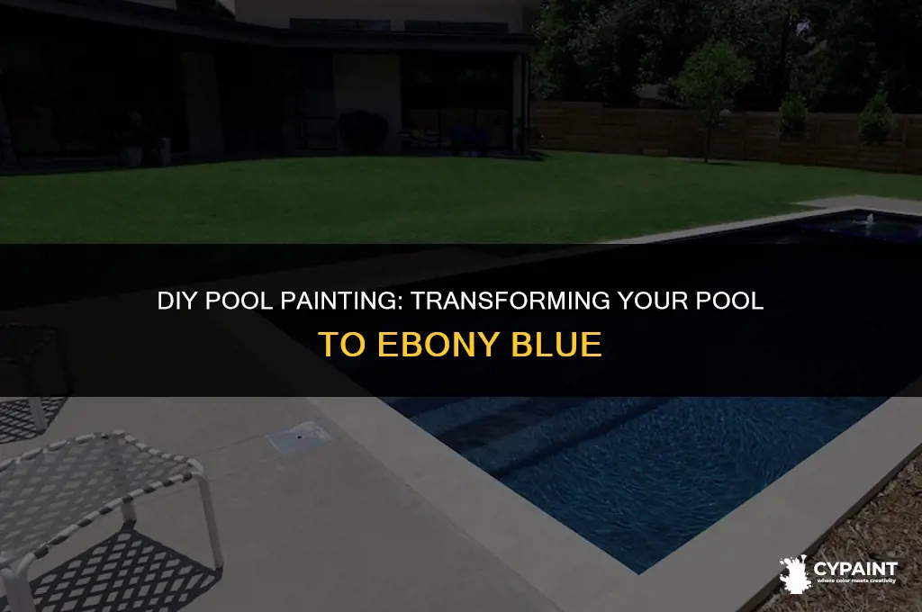 can i paint my pool myself ebony blue