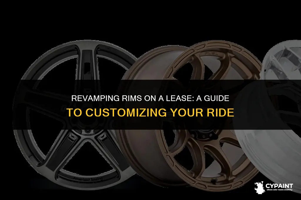 can i paint my rims on a lease