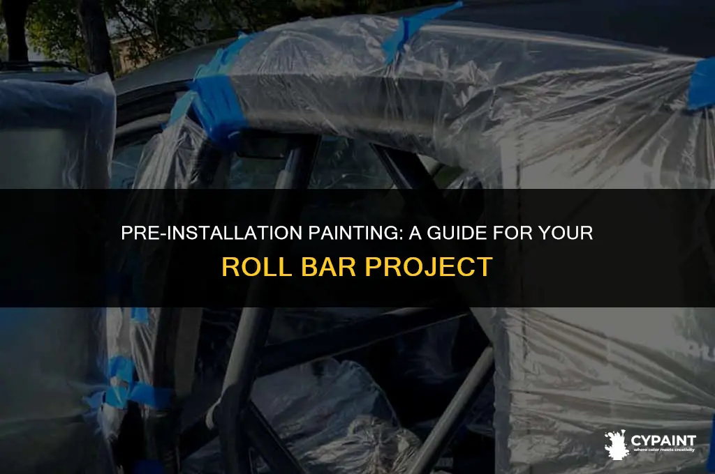 can i paint my roll bar before installing