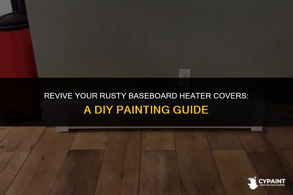 can i paint my rusty baseboard heater covers