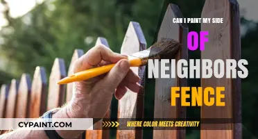 Fence Painting Etiquette: Can You Paint Your Side of the Neighbor's Fence?