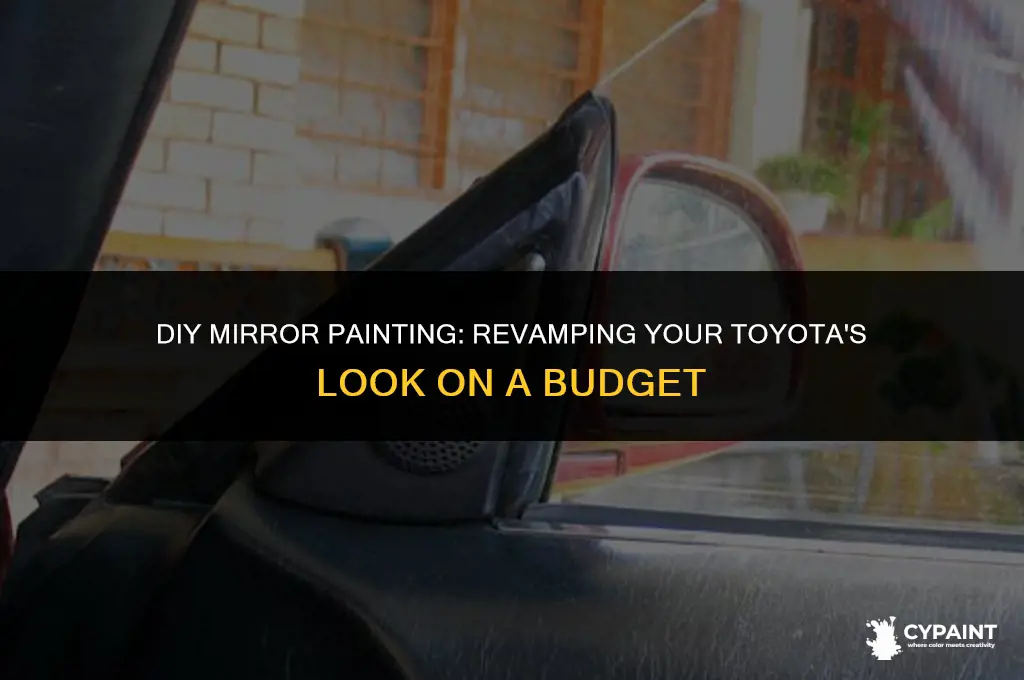 can i paint my silver toyota mirror myself