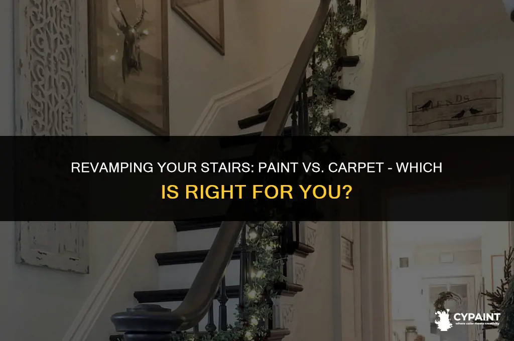 can i paint my stairs instead of carpet