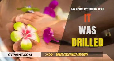 Toe Nail Care: Painting After Drilling