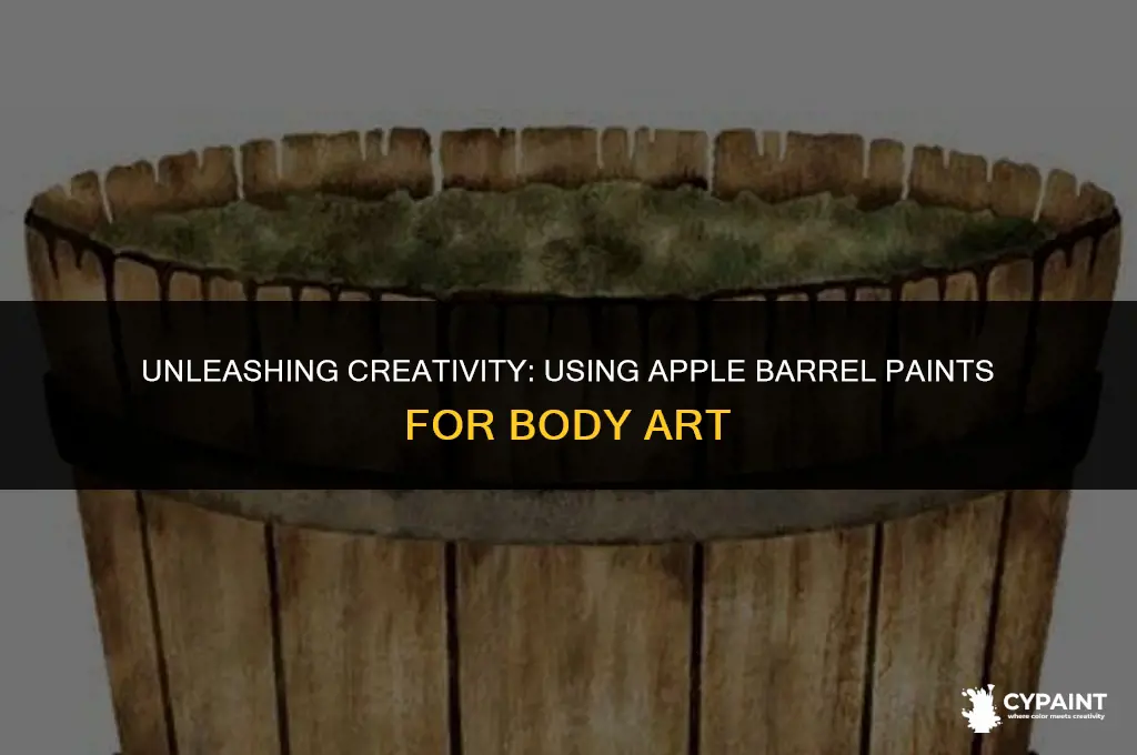can i paint on myself with apple barrel