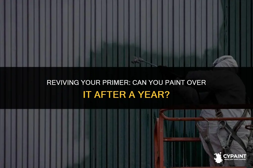 can i paint on primer after 1 year
