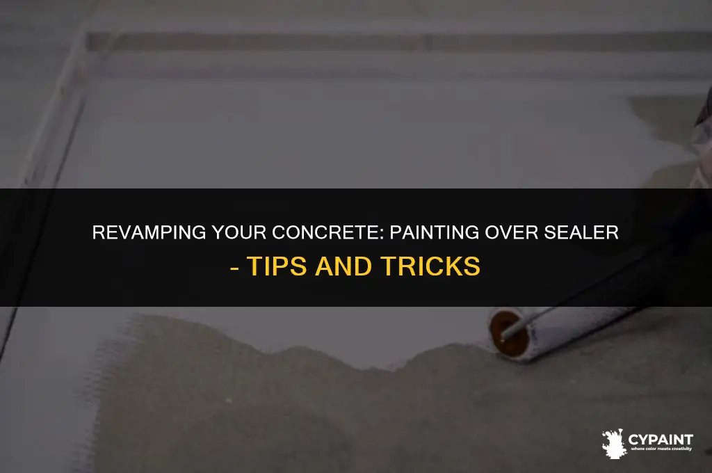 can i paint on top of concrete sealer