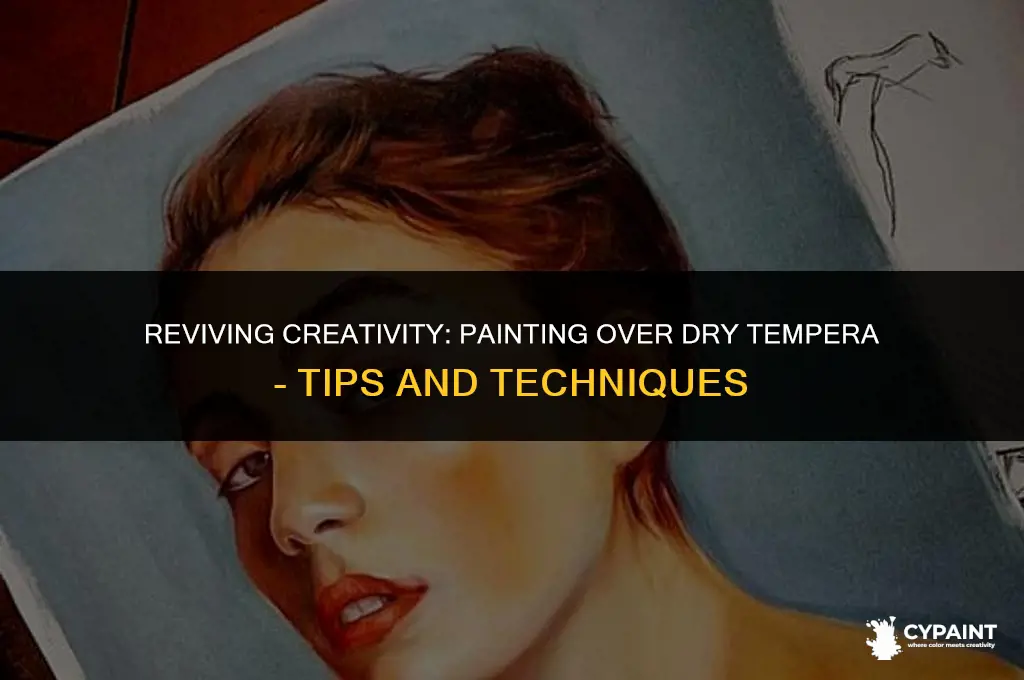 can i paint on top of dry tempera