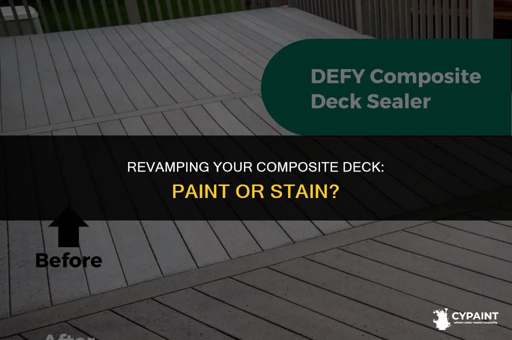 can i paint or stain my composite deck