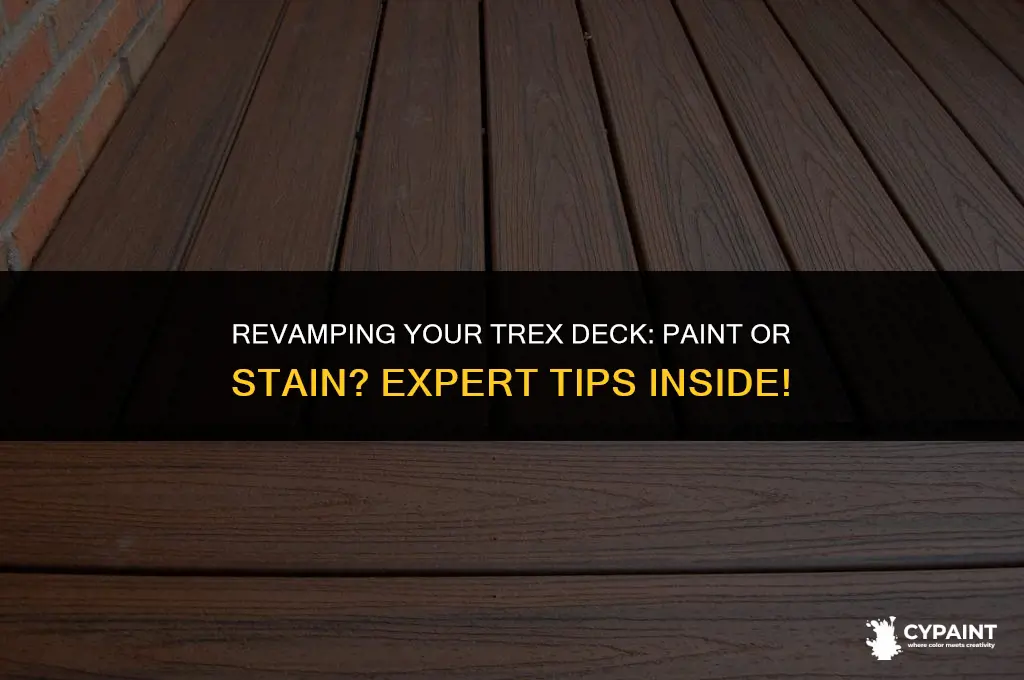 can i paint or stain my trex deck