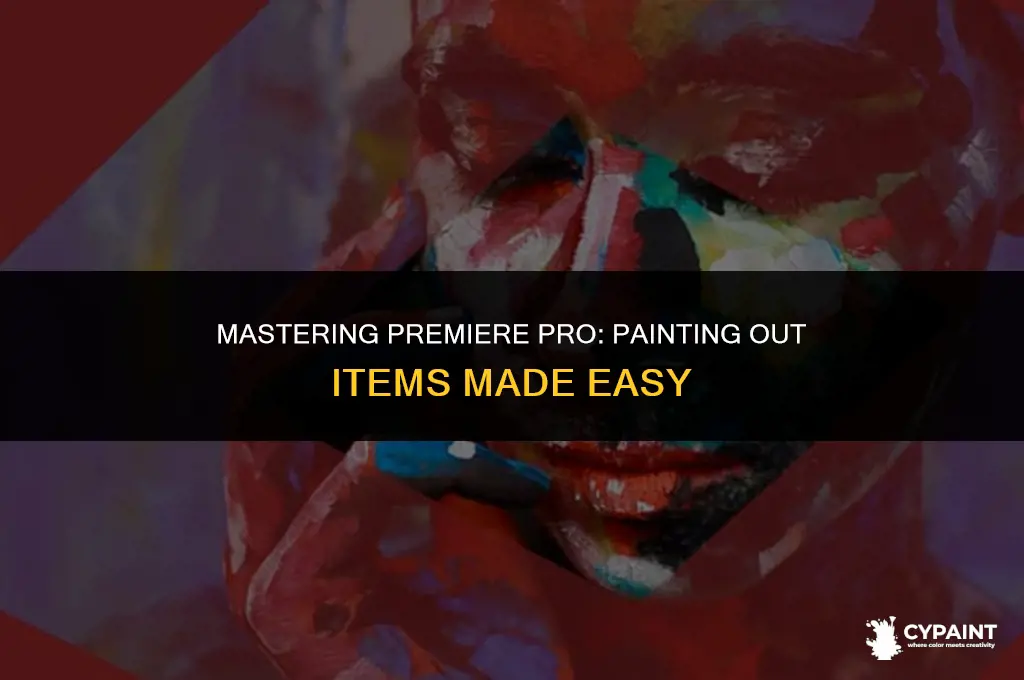 can i paint out items in premiere pro