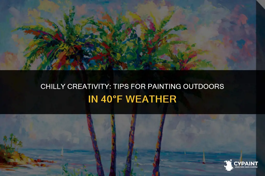 can i paint outside in 40 degree weather