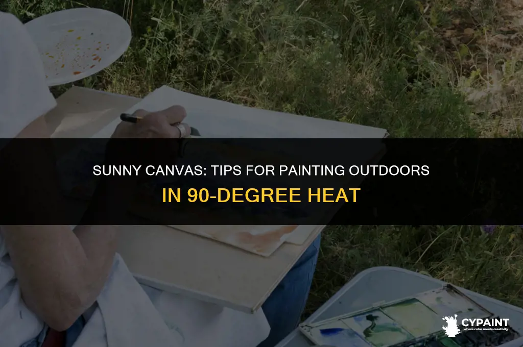 can i paint outside in 90 degree weather