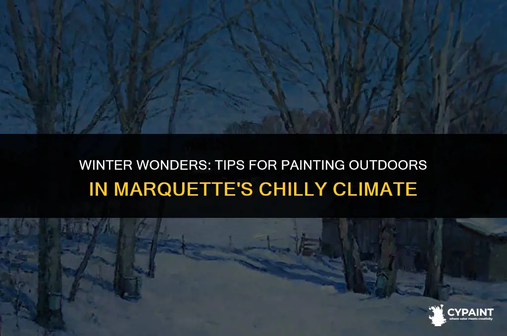 can i paint outside in the winter marquette