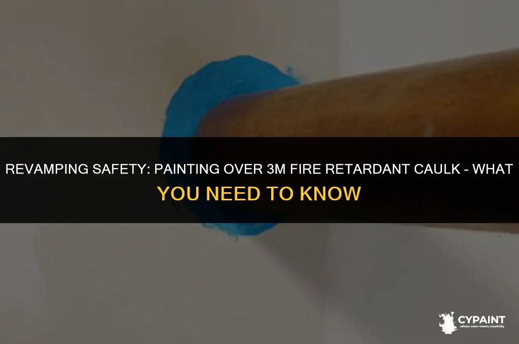 can i paint over 3m fire retardent caulk