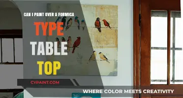 Transforming Formica: Painting Over Table Tops