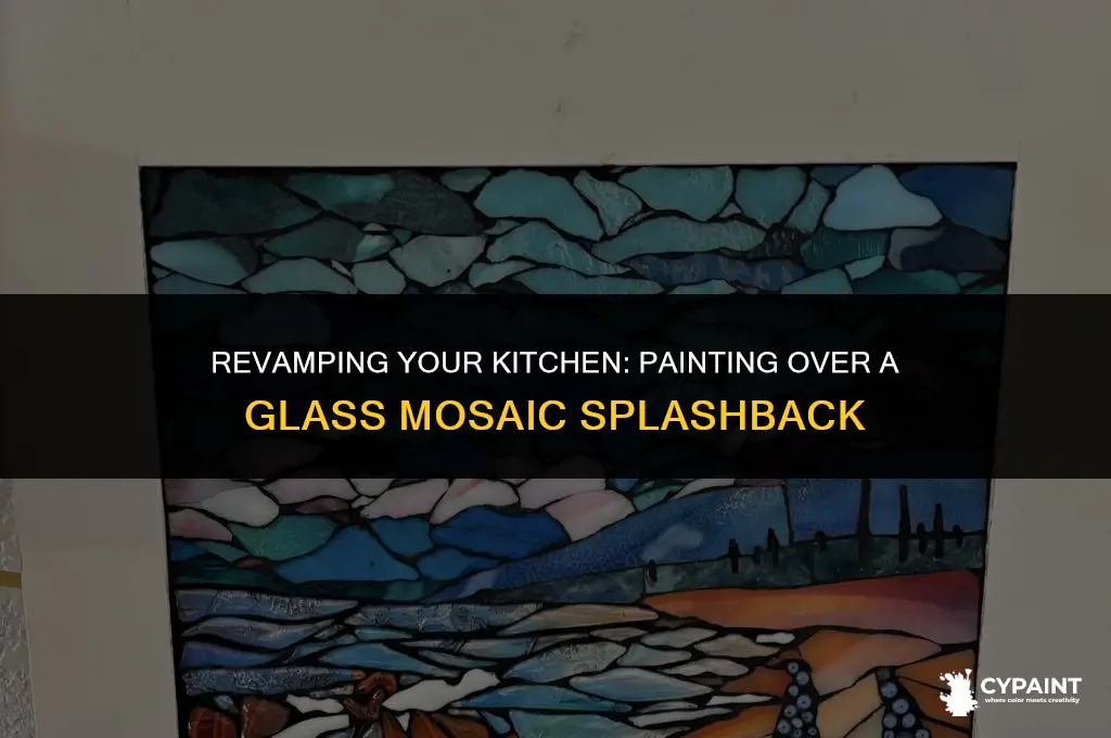 can i paint over a glass mosaic splashback