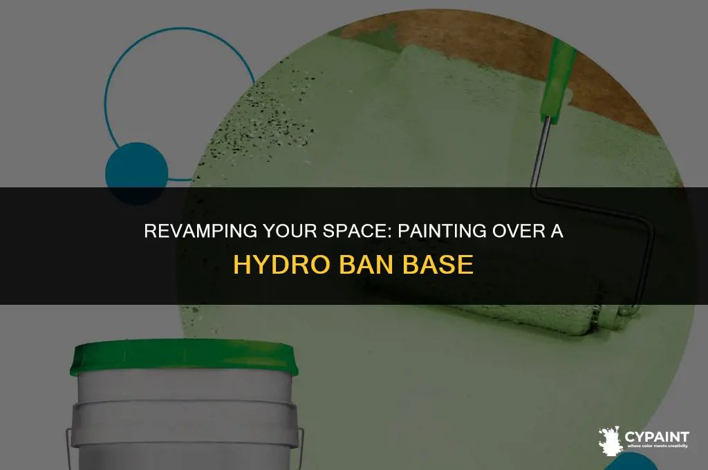 can i paint over a hydro ban base