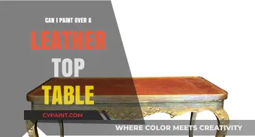 Revamping Your Leather Top Table: A Painter's Guide