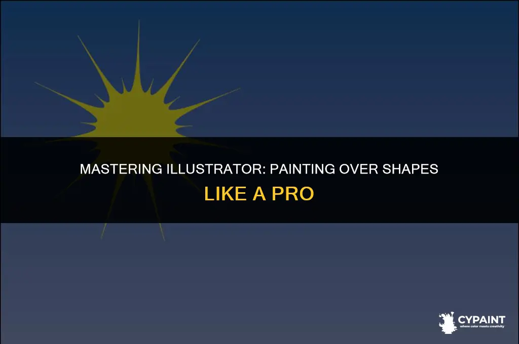can i paint over a shape in illustrator