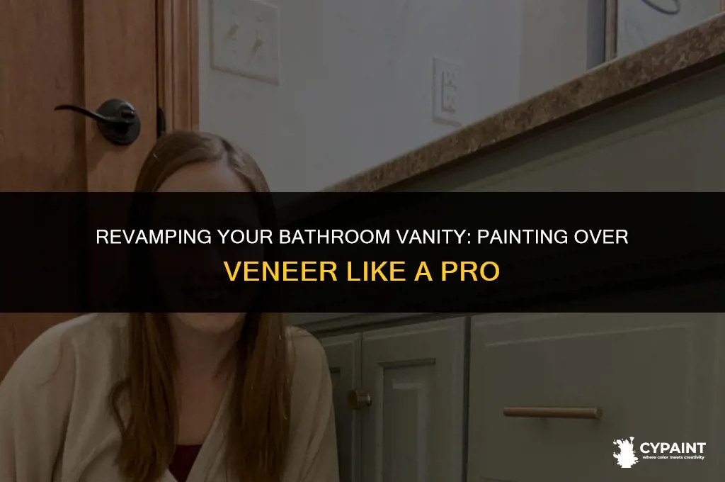 can i paint over a vaneer bathroom vanity