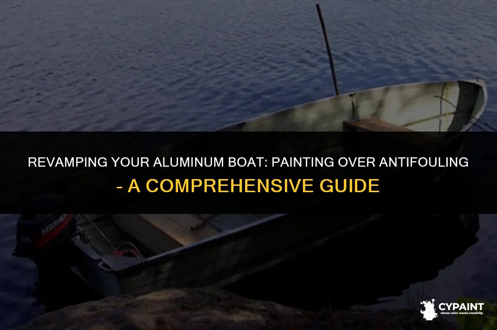 can i paint over antifouling on aluminum boat