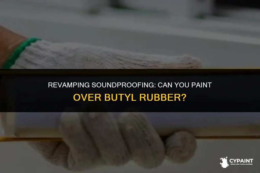 can i paint over butyl rubber soundproofing paint