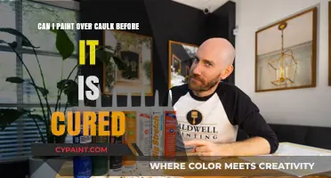 How to Paint Over Caulk: Curing Time Tips