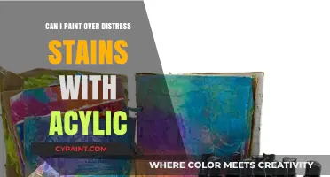 Revamping Your Furniture: Painting Over Distress Stains with Acrylic