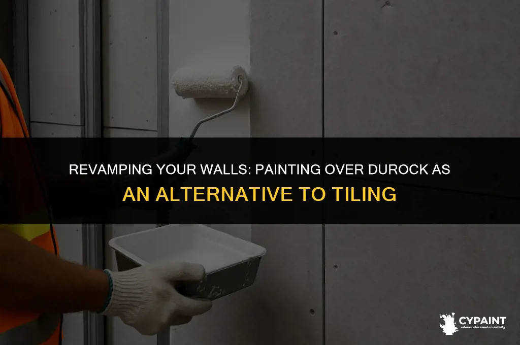 can i paint over durock instead of tiling