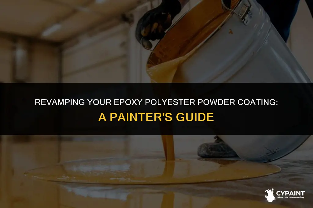 can i paint over epoxy polyester powder coating