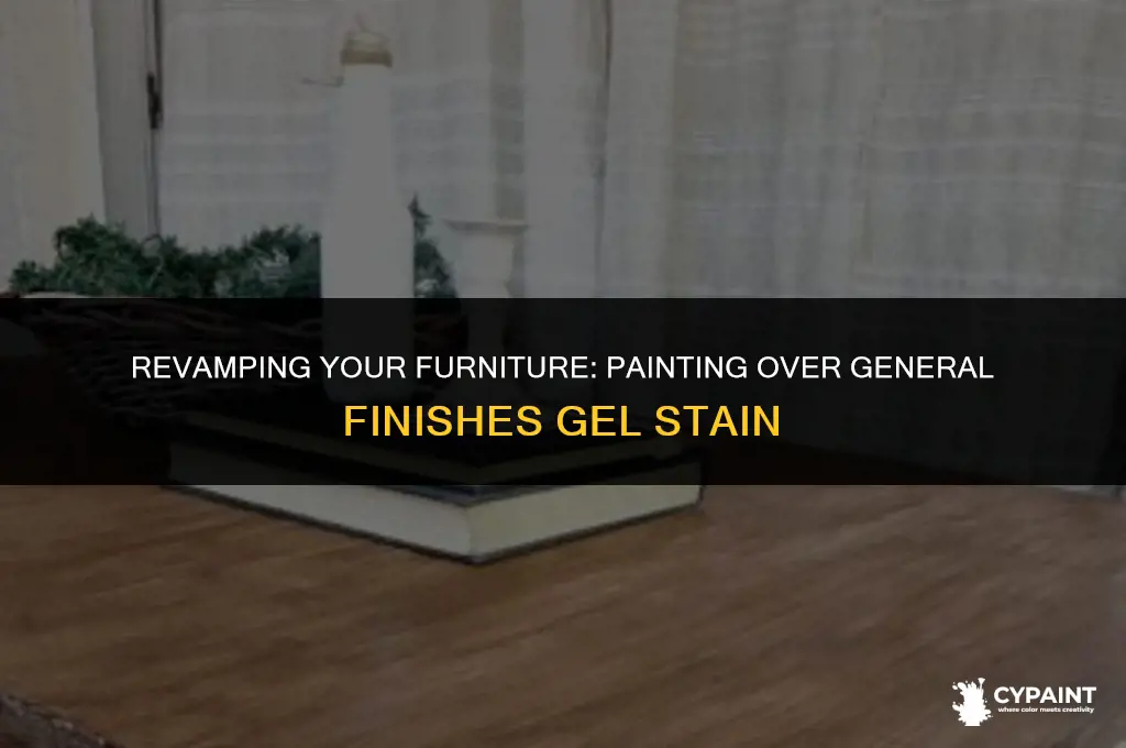 can i paint over general finishes gel stain