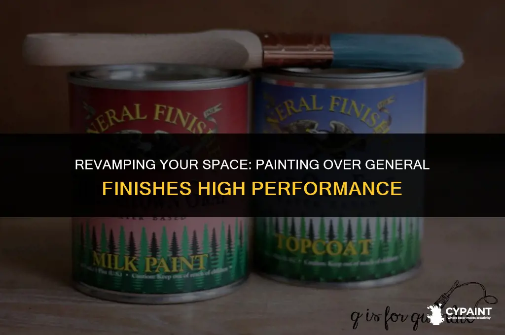 can i paint over general finishes high performance