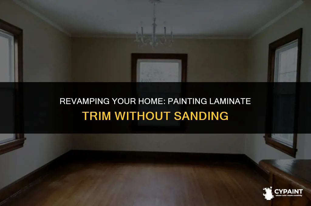 can i paint over laminate trim without sanding