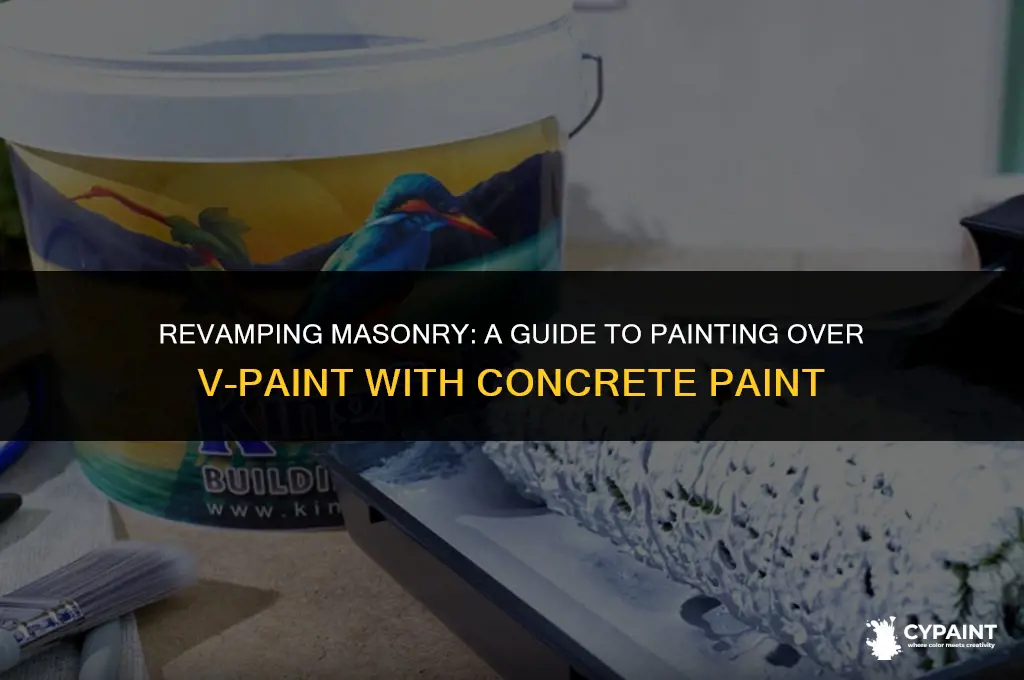 can i paint over masonryvpaint with concrete paint