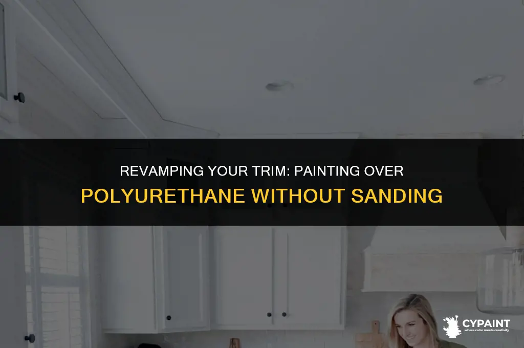 can i paint over polyurethane trim without sanding