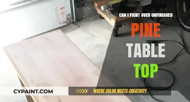 Revamping Your Space: Painting Over an Unfinished Pine Tabletop