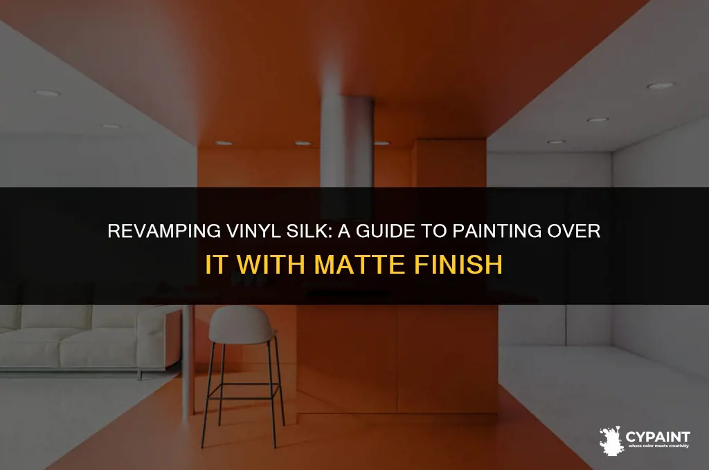 can i paint over vinyl silk with matt