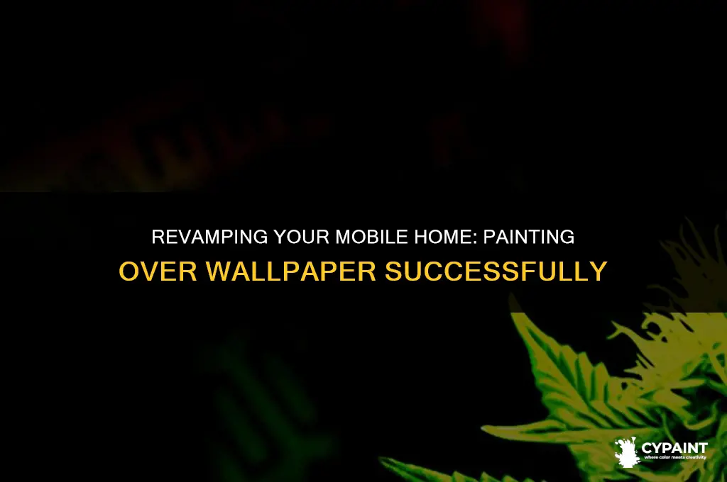 can i paint over wallpaper in mobile home