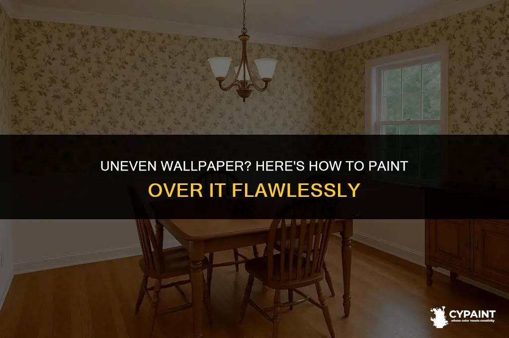 can i paint over wallpaper that isnt even