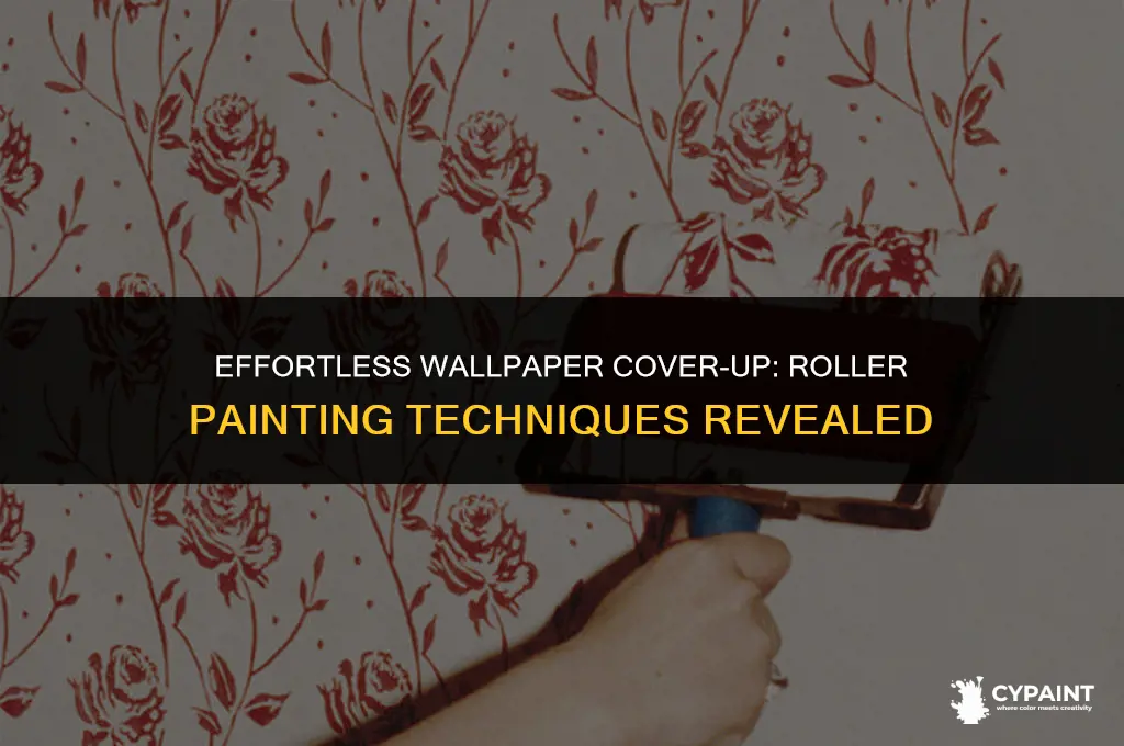 can i paint over wallpaper with a roller