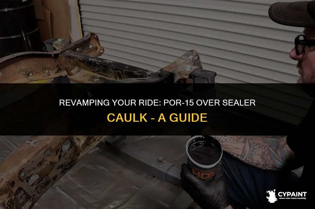 can i paint por-15 over sealer caulk