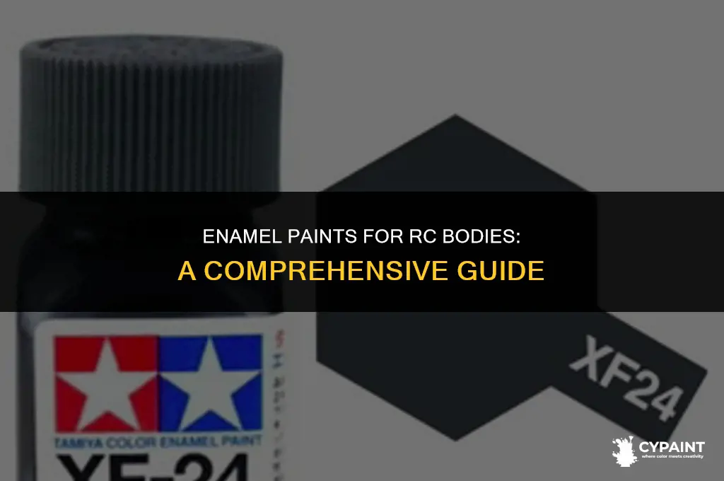can i paint rc bodies with enamel paints