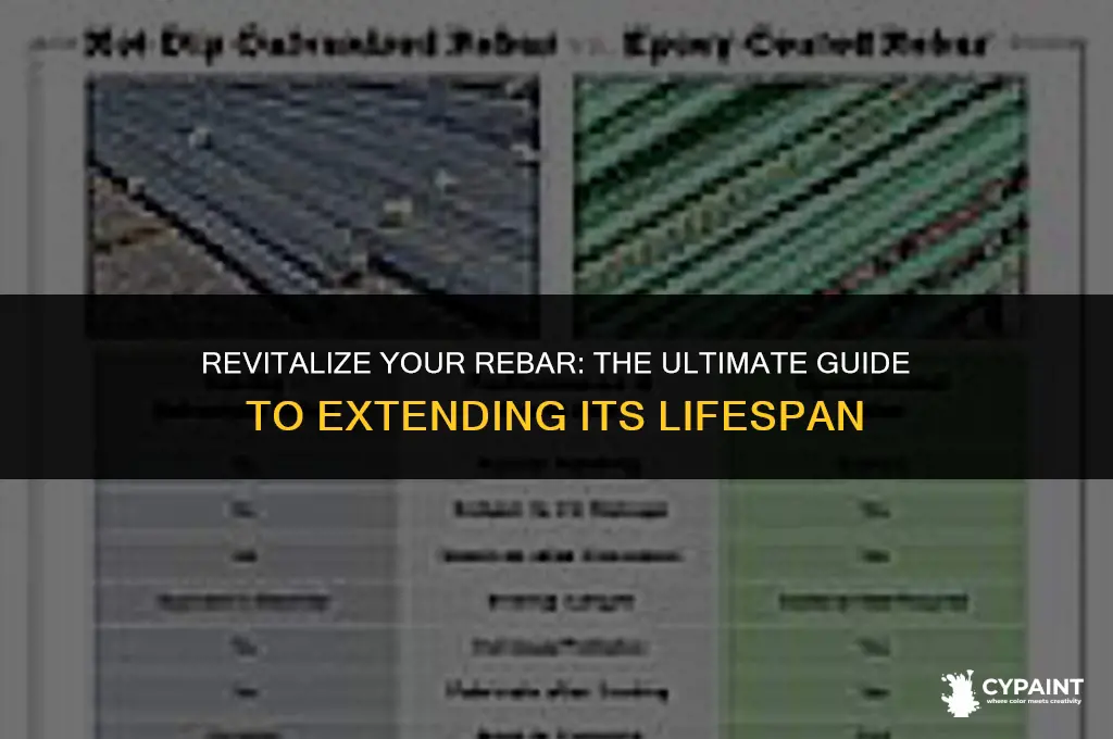 can i paint rebar to extend its life