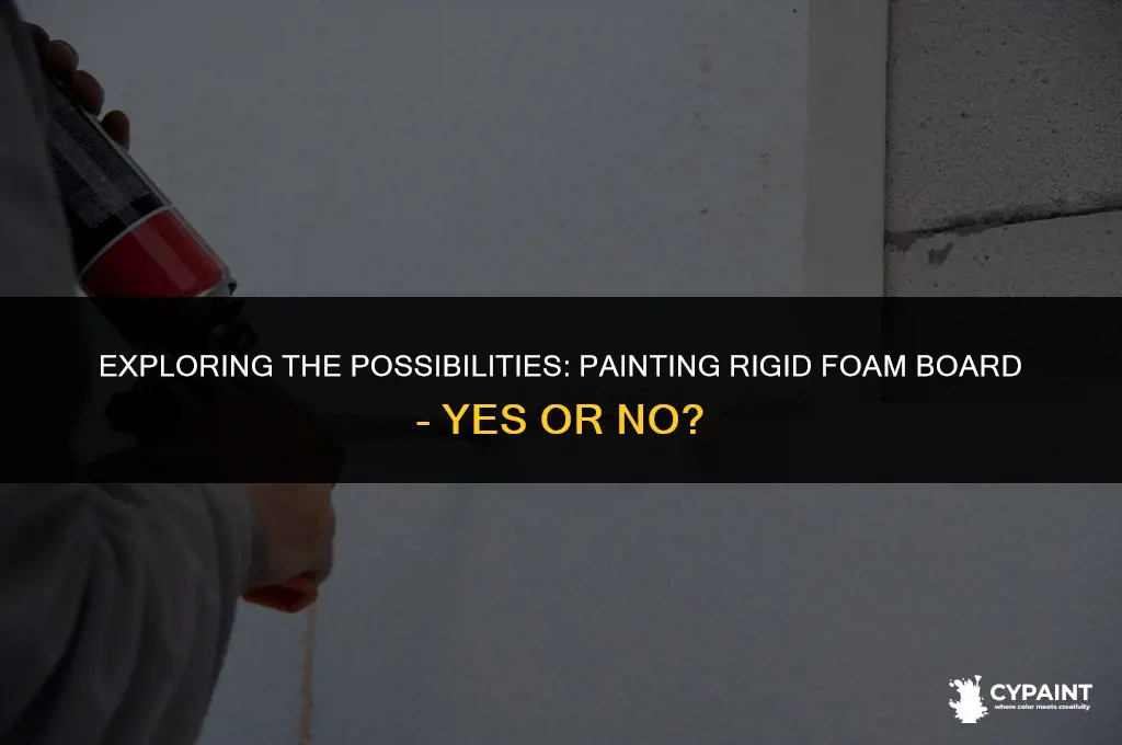 can i paint rigid foam board or not