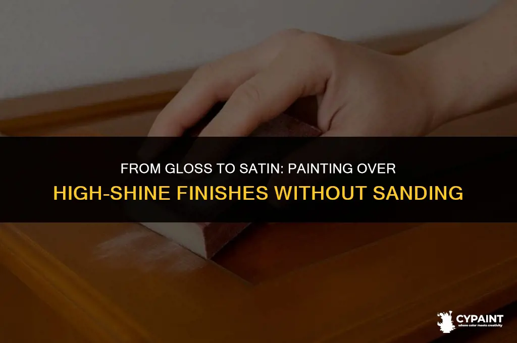 can i paint satin over gloss without sanding