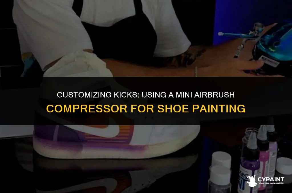 can i paint shoes with mini airbrush compressor