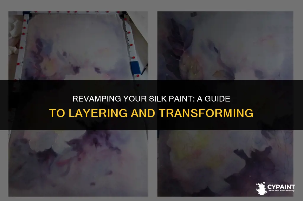 can i paint silk paint over silk paint