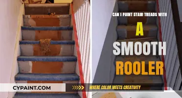 Smooth Roller Staircase Makeover: Painting Stair Treads