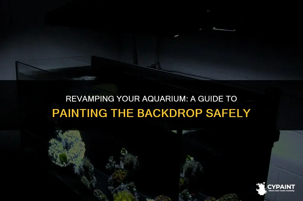 can i paint the back of my aquarium